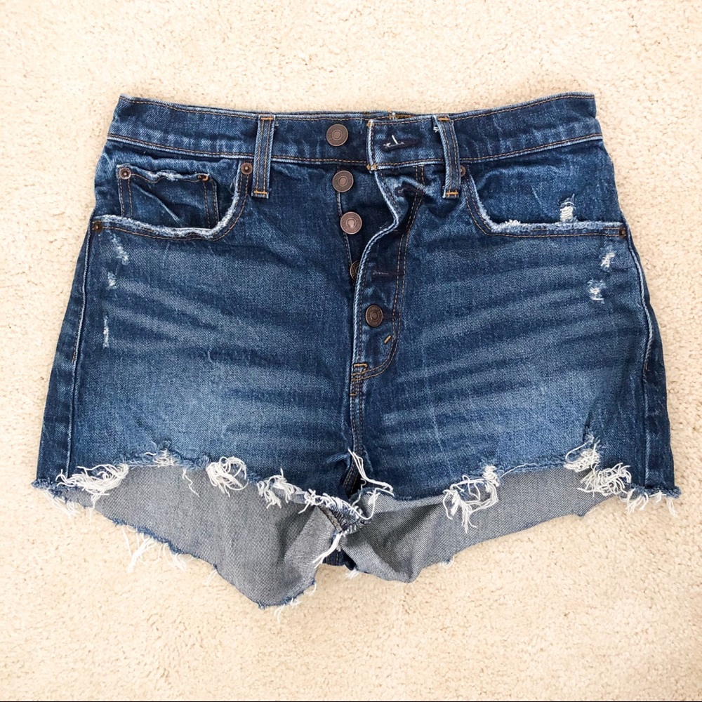 Abercrombie & Fitch Curve Love Jean Shorts